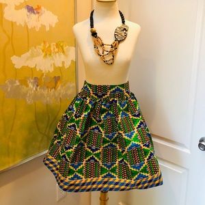 Tribal Print Skater Skirt